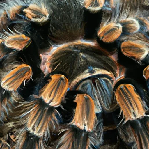 17262 curly hair tarantula molting