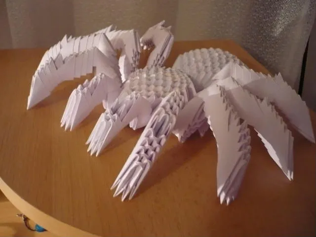 17383 origami tarantula leg folding