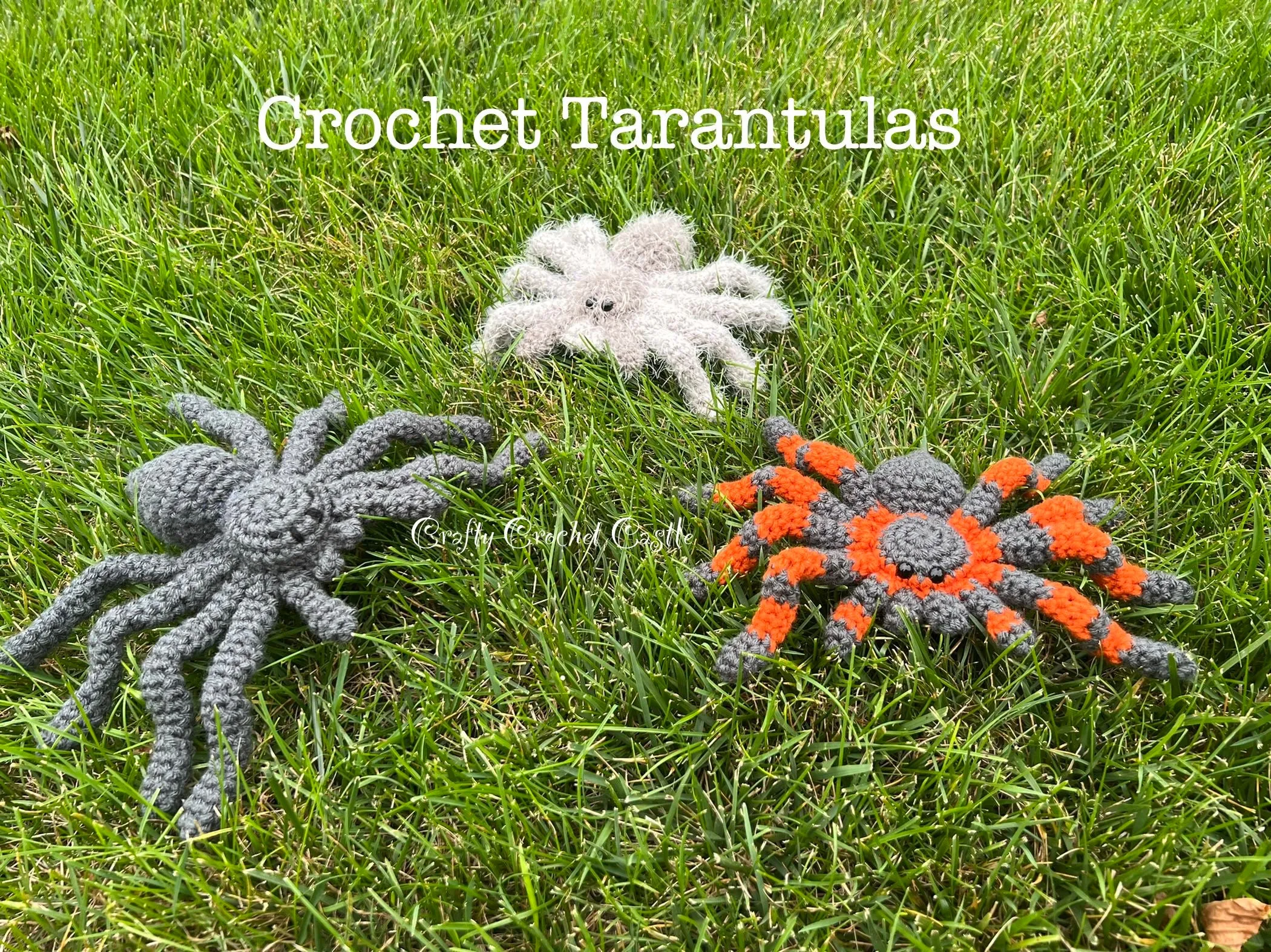 17425 tarantula crochet keychain